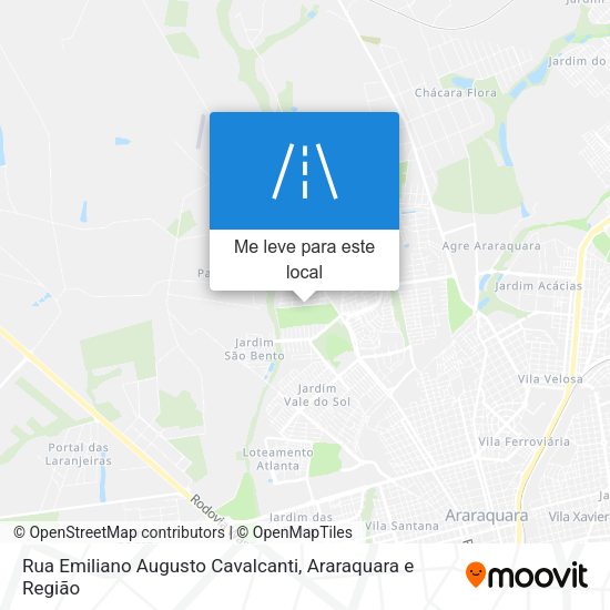 Rua Emiliano Augusto Cavalcanti mapa