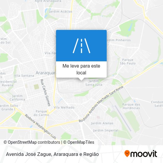 Avenida José Zague mapa