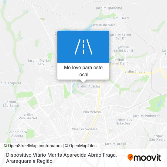 Dispositivo Viário Marits Aparecida Abrão Fraga mapa