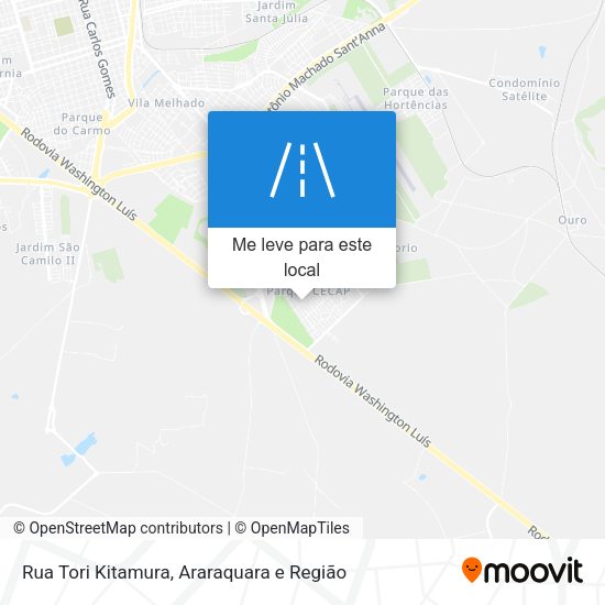 Rua Tori Kitamura mapa