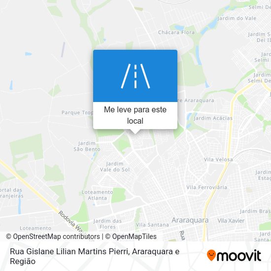 Rua Gislane Lilian Martins Pierri mapa