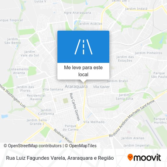 Rua Luiz Fagundes Varela mapa