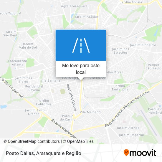 Posto Dallas mapa