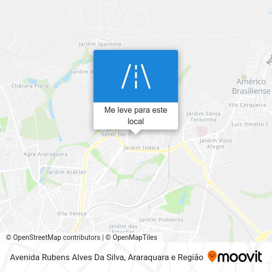 Avenida Rubens Alves Da Silva mapa