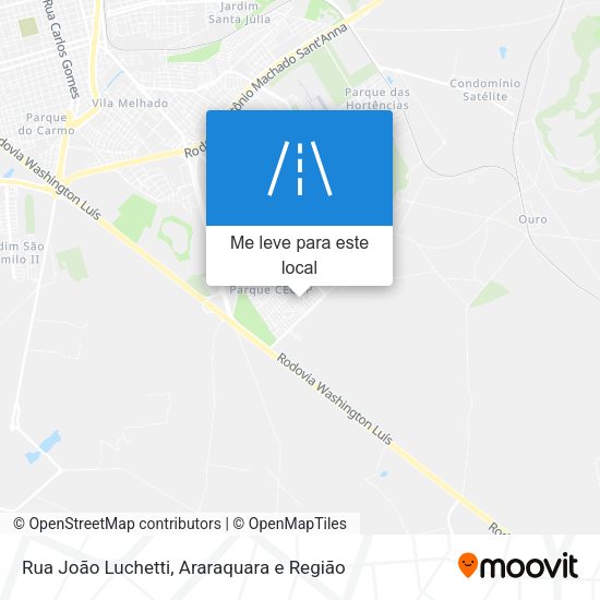 Rua João Luchetti mapa