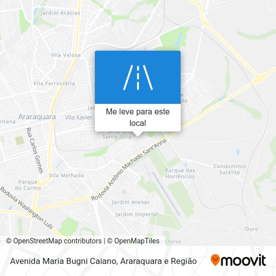 Avenida Maria Bugni Caiano mapa