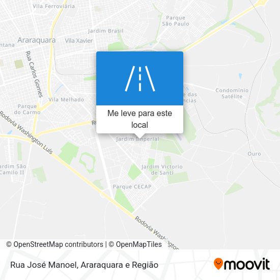 Rua José Manoel mapa
