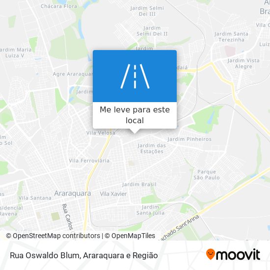 Rua Oswaldo Blum mapa