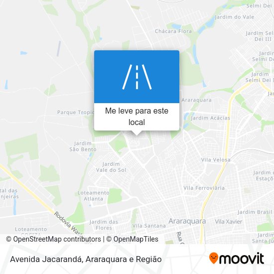 Avenida Jacarandá mapa