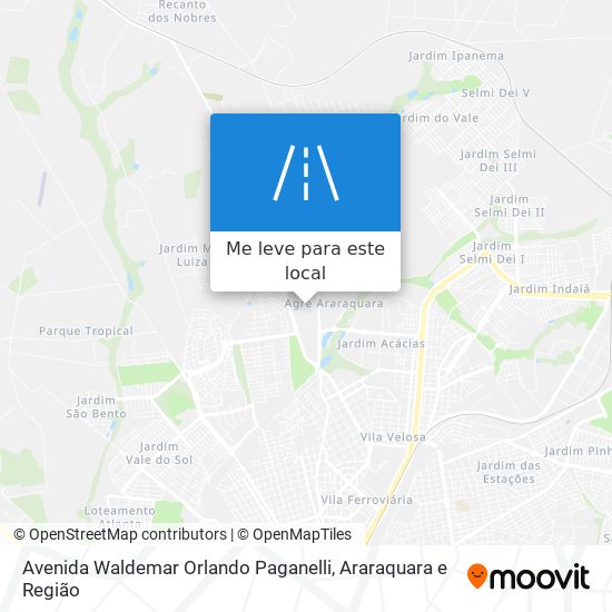 Avenida Waldemar Orlando Paganelli mapa