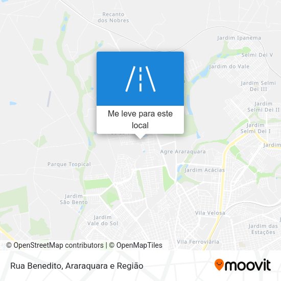 Rua Benedito mapa