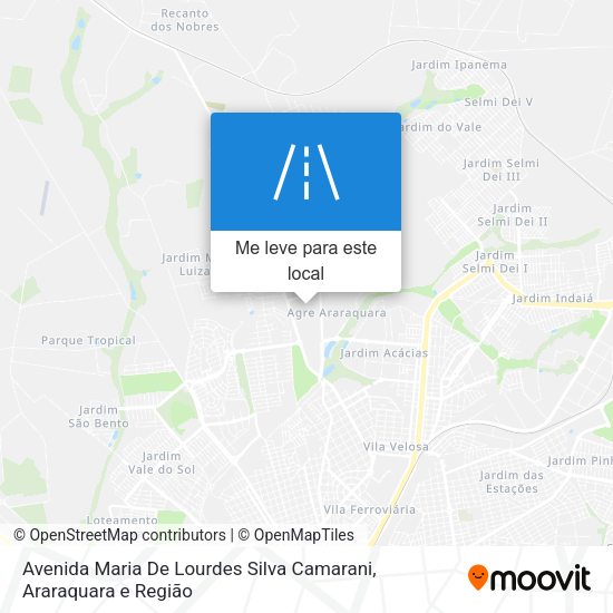 Avenida Maria De Lourdes Silva Camarani mapa