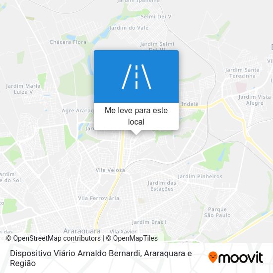 Dispositivo Viário Arnaldo Bernardi mapa