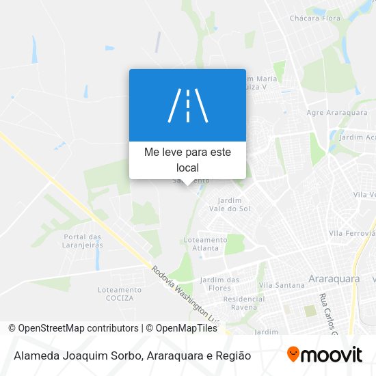 Alameda Joaquim Sorbo mapa