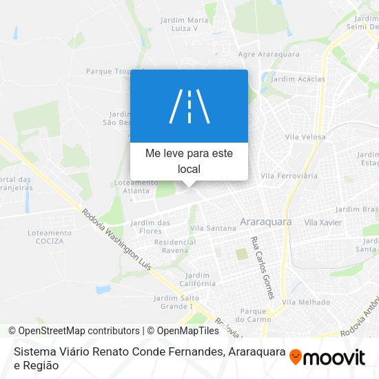 Sistema Viário Renato Conde Fernandes mapa