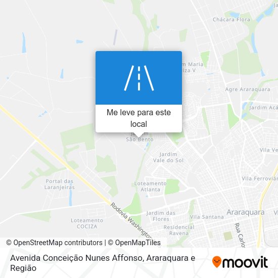 Avenida Conceição Nunes Affonso mapa
