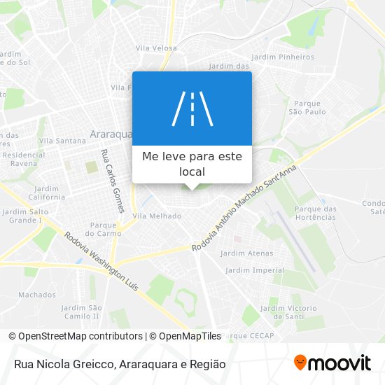 Rua Nicola Greicco mapa