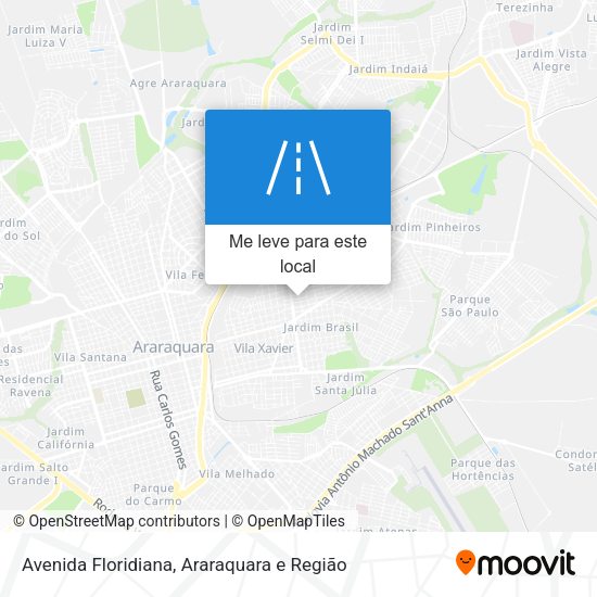 Avenida Floridiana mapa