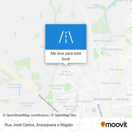 Rua José Carlos mapa