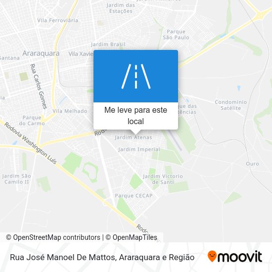 Rua José Manoel De Mattos mapa