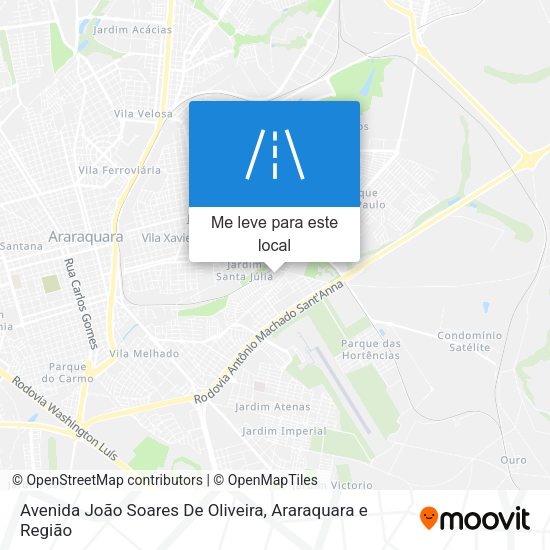 Avenida João Soares De Oliveira mapa