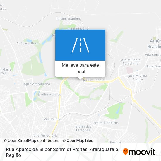 Rua Aparecida Silber Schmidt Freitas mapa