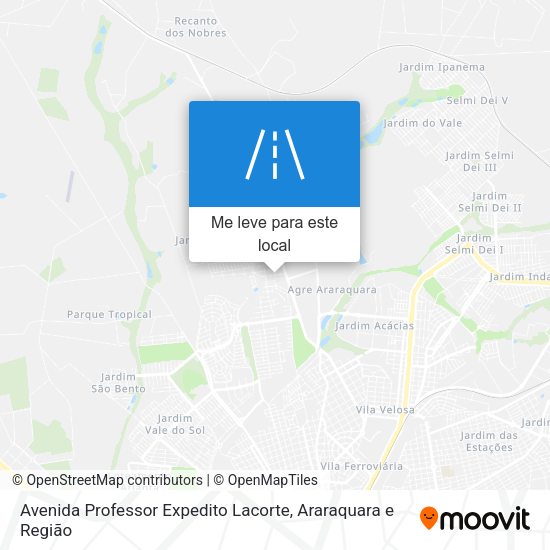 Avenida Professor Expedito Lacorte mapa