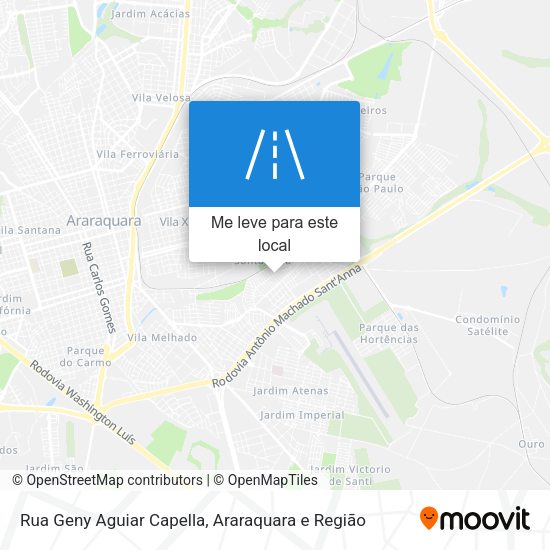 Rua Geny Aguiar Capella mapa