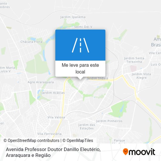 Avenida Professor Doutor Danillo Eleutério mapa