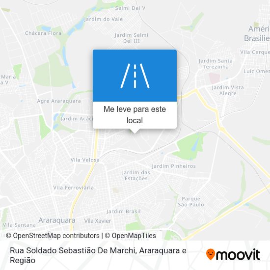 Rua Soldado Sebastião De Marchi mapa