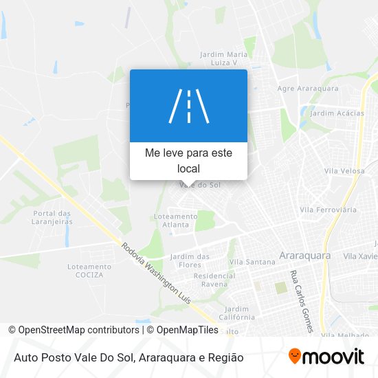 Auto Posto Vale Do Sol mapa