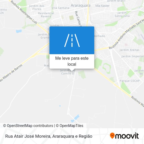 Rua Atair José Moreira mapa