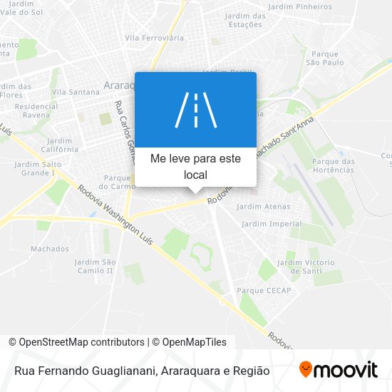 Rua Fernando Guaglianani mapa