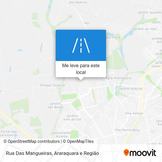 Rua Das Mangueiras mapa