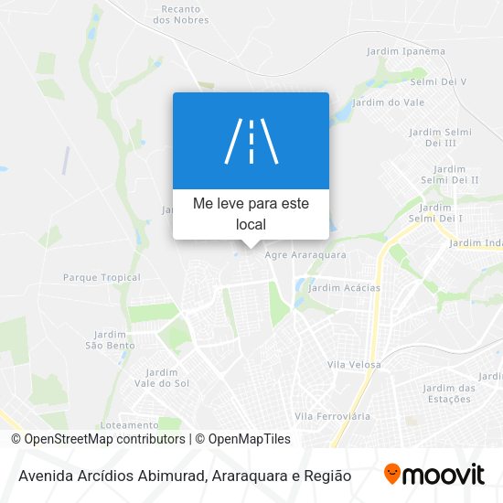 Avenida Arcídios Abimurad mapa