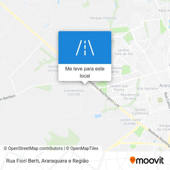 Rua Fiori Berti mapa