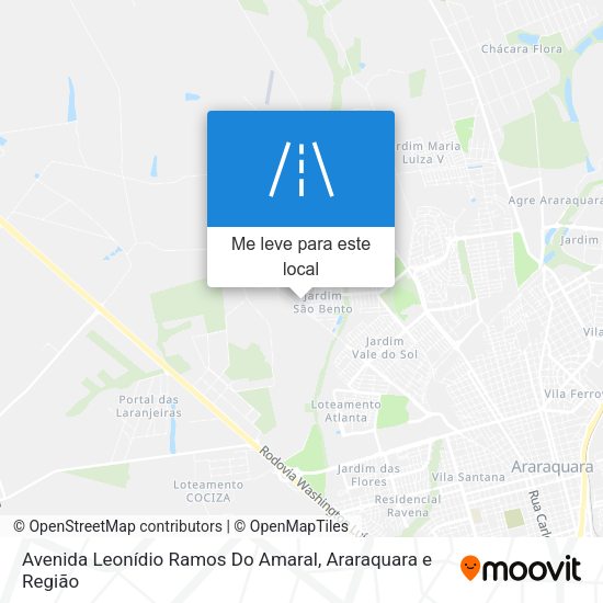 Avenida Leonídio Ramos Do Amaral mapa