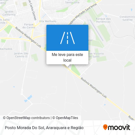 Posto Morada Do Sol mapa