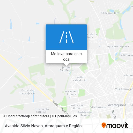 Avenida Silvio Nevoa mapa