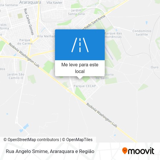 Rua Angelo Smirne mapa