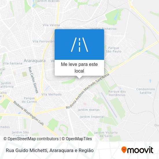 Rua Guido Michetti mapa