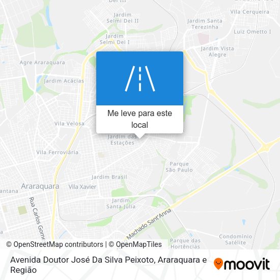 Avenida Doutor José Da Silva Peixoto mapa