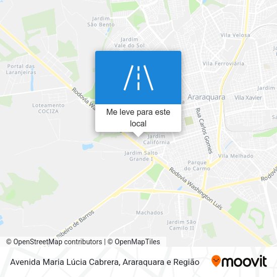 Avenida Maria Lúcia Cabrera mapa
