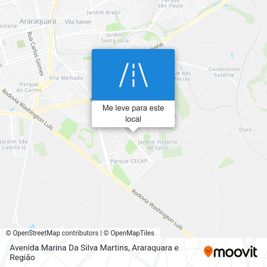 Avenida Marina Da Silva Martins mapa