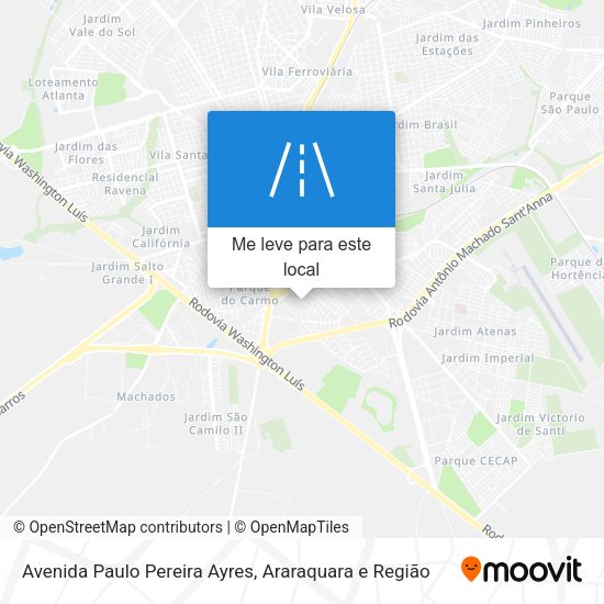 Avenida Paulo Pereira Ayres mapa