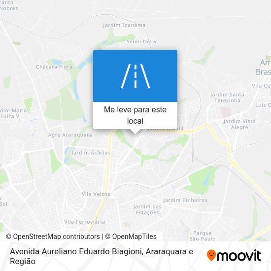 Avenida Aureliano Eduardo Biagioni mapa
