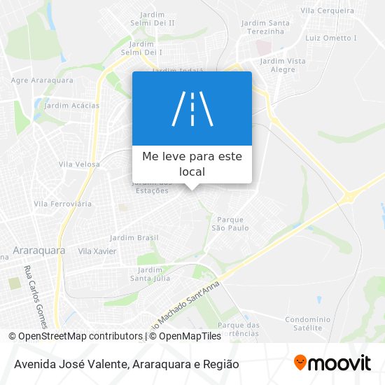 Avenida José Valente mapa