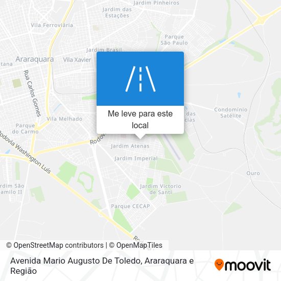 Avenida Mario Augusto De Toledo mapa