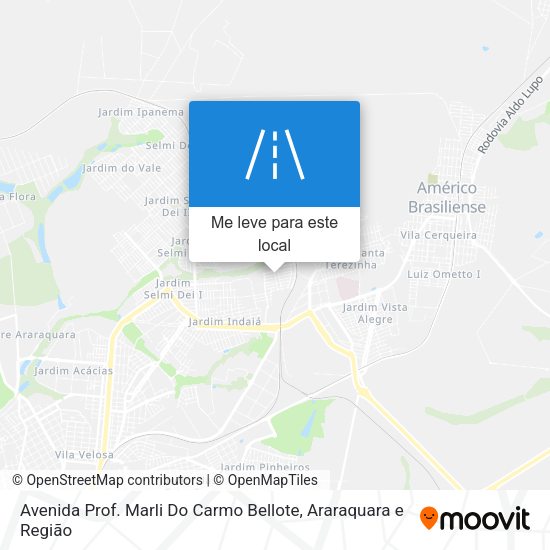 Avenida Prof. Marli Do Carmo Bellote mapa