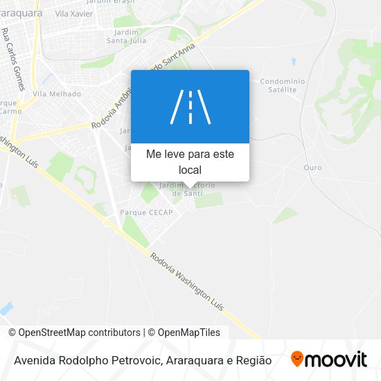 Avenida Rodolpho Petrovoic mapa